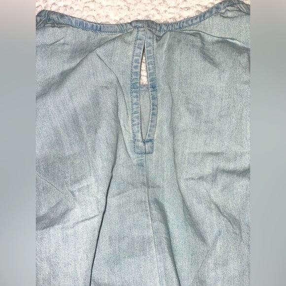 Short Cap Sleeve T-shirt Top with Padded Shoulders - Picture 10 of 10